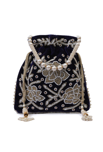 Royal Blue Elegance Potli